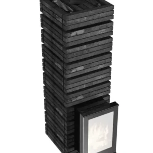 Дровяная банная печь GrillD Shaman Long, 3 каменки