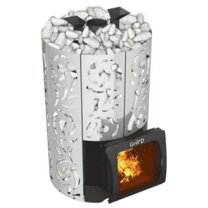 Дровяная банная печь GrillD Violet World Steel Short Window Max