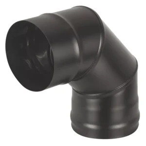 Колено Везувий BLACK (AISI 430/0,5мм) 90* 3-х секц. д.120
