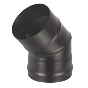 Колено Везувий BLACK (AISI 430/0,8мм) 45* 2-х секц. д.115