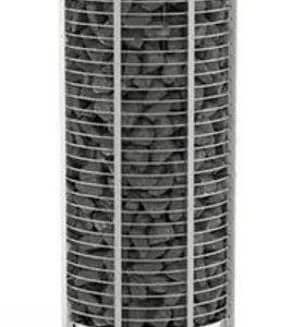 Печь для сауны Sawo Tower TH3-35Ni2-WL-P пристенная, 3,5 кВт, выносной пульт, встроенный блок мощности, нержавейка