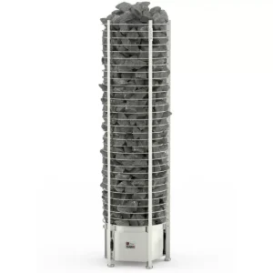 Печь для сауны Sawo Tower TH9-120NS-P круглая, 12 кВт, выносной пульт, нержавейка