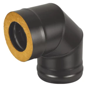 Сэндвич-колено Везувий BLACK (AISI 430/0,5мм + Оц.) 90* 3 секции д.200х300