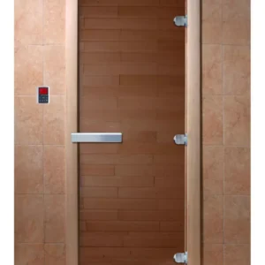 Стеклянная дверь DoorWood Бронза, коробка ольха