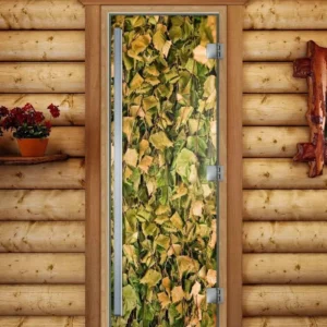 Дверь для сауны DoorWood Престиж А001 с фотопечатью, 70х190, коробка ольха